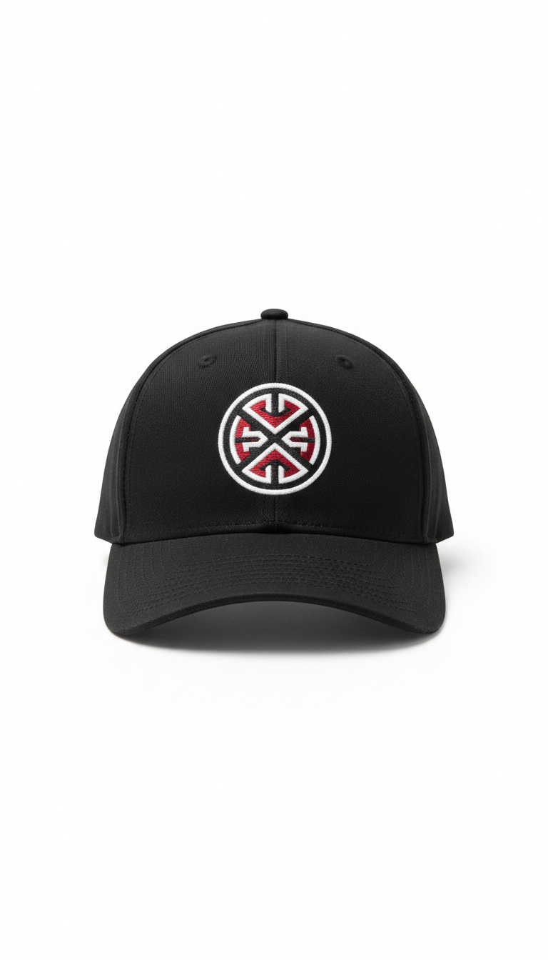 Matte Black Snapback White Emblem