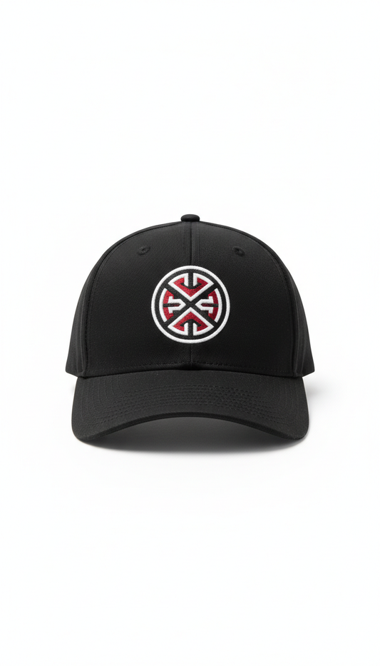 Matte Black Snapback White Emblem