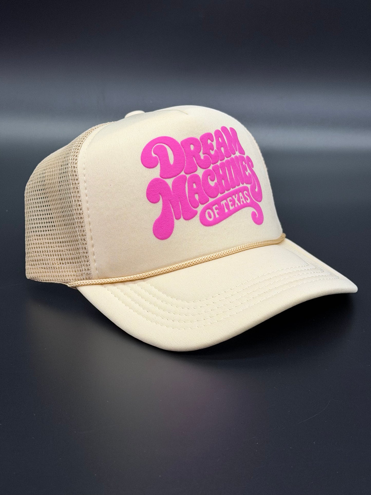 Khaki Foam Trucker Hat with Groovy Logo