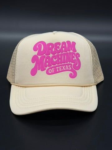 Khaki Foam Trucker Hat with Groovy Logo