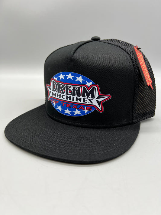 Dream Machines Trucker Hat with Star and Patriot Logo