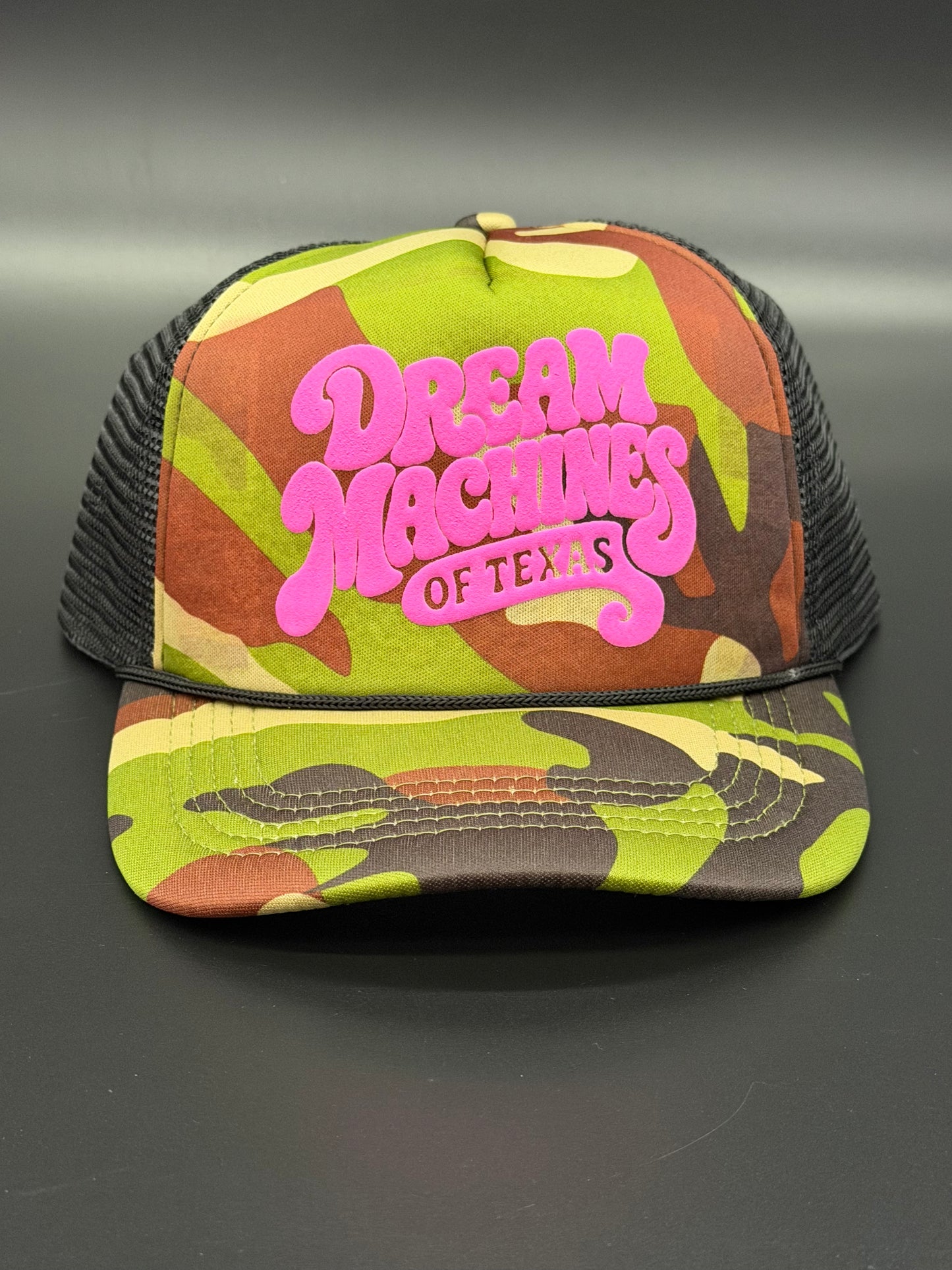 Camo Foam Trucker Hat with Groovy Logo