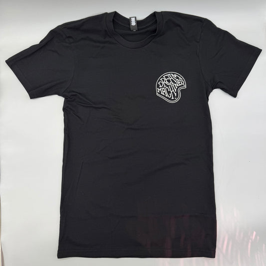Black Short Sleeve Helmet Logo T-Shirt
