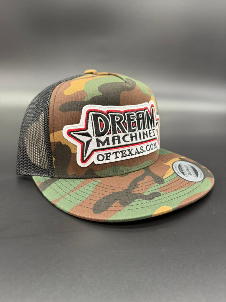 Camo Trucker Hat with Marquee Logo