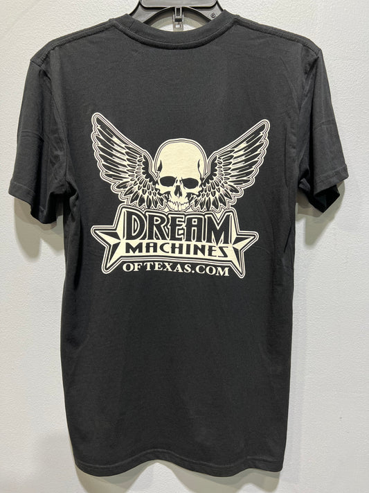 Dream Machines of Texas Skull Logo T-shirts