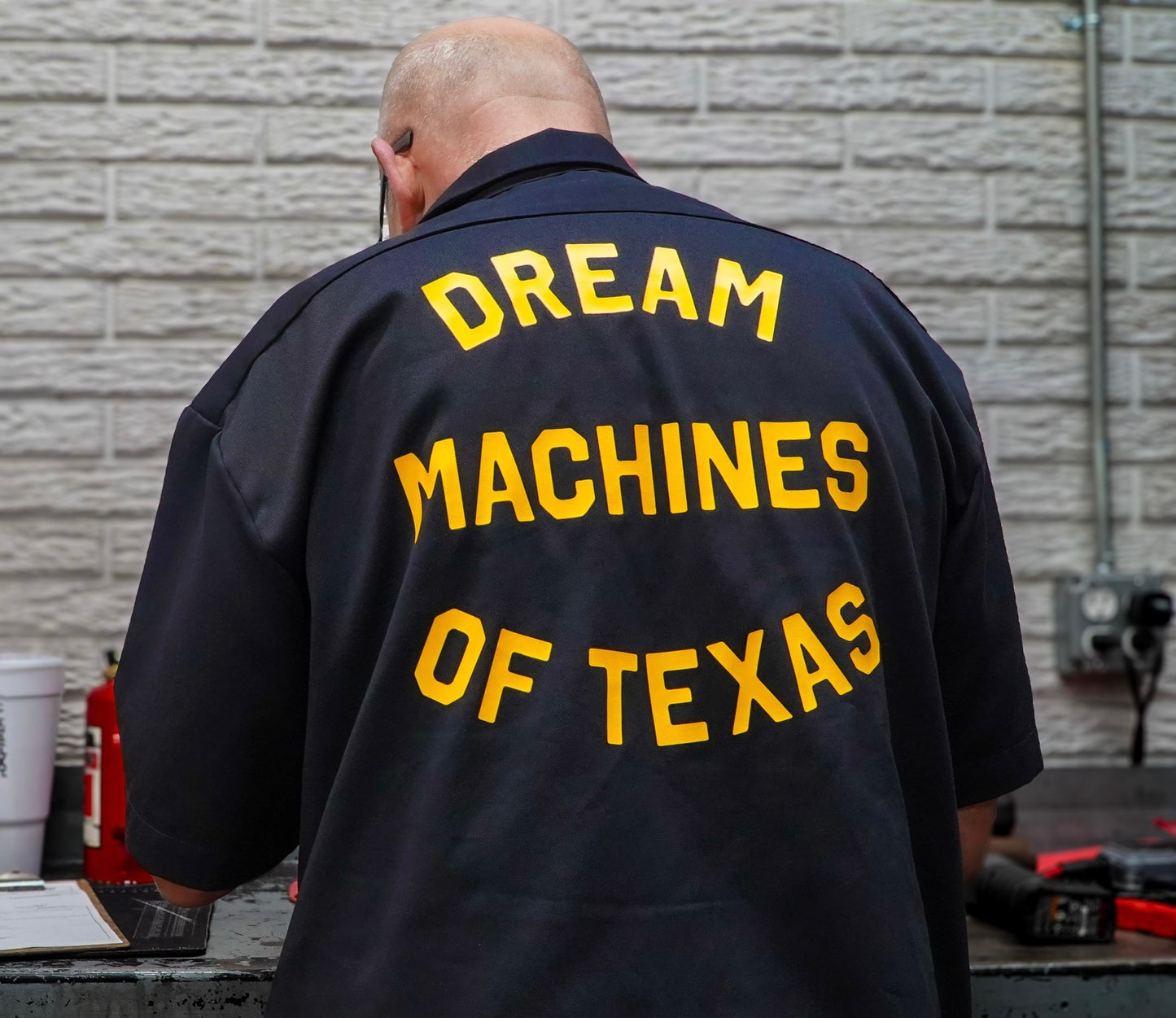 Vintage Block Letter Dickies Work Shirt