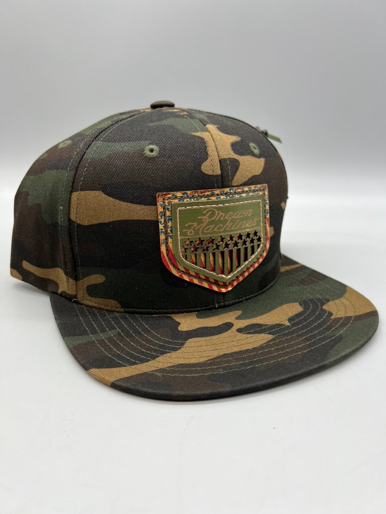 Stars & Stripes Camo Snap Back Hat