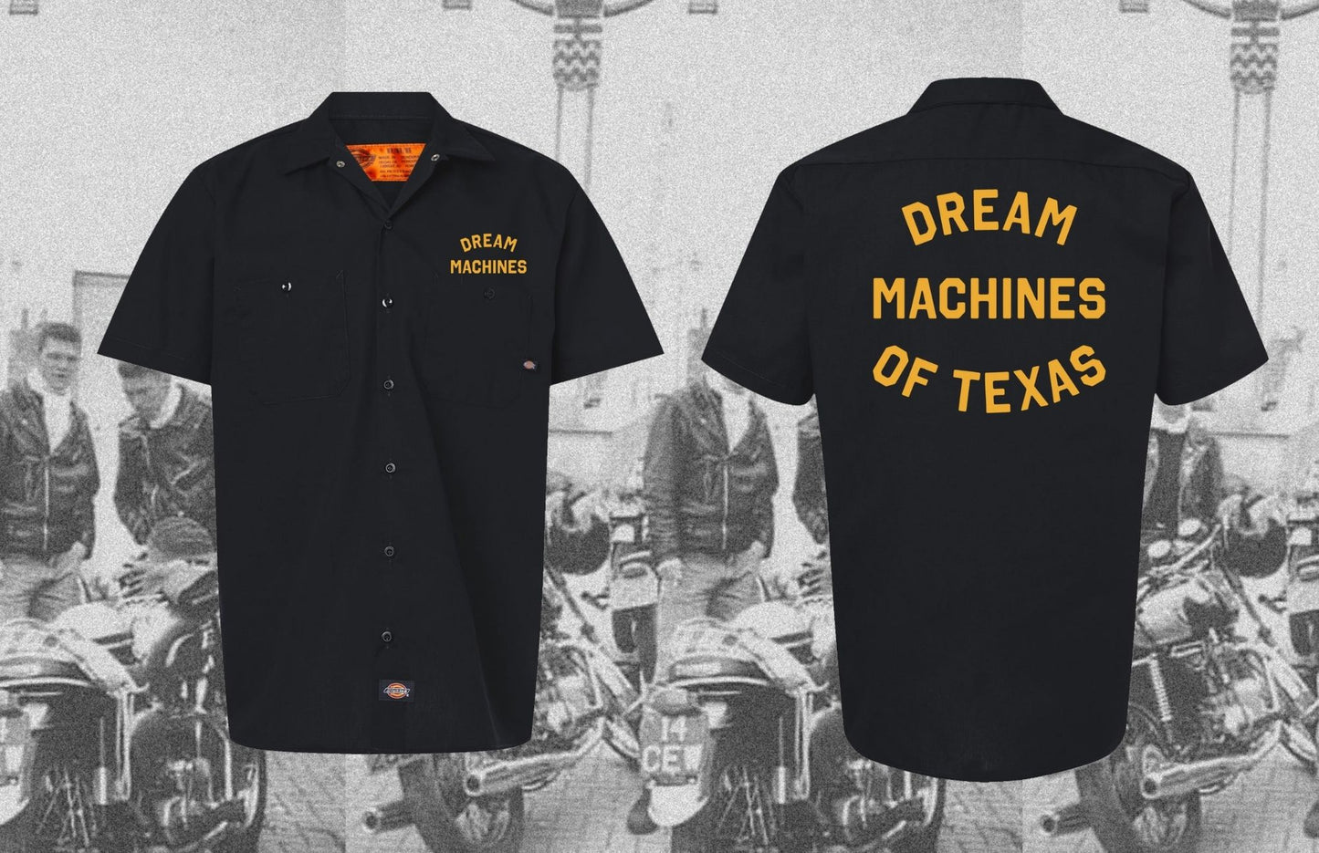 Vintage Block Letter Dickies Work Shirt