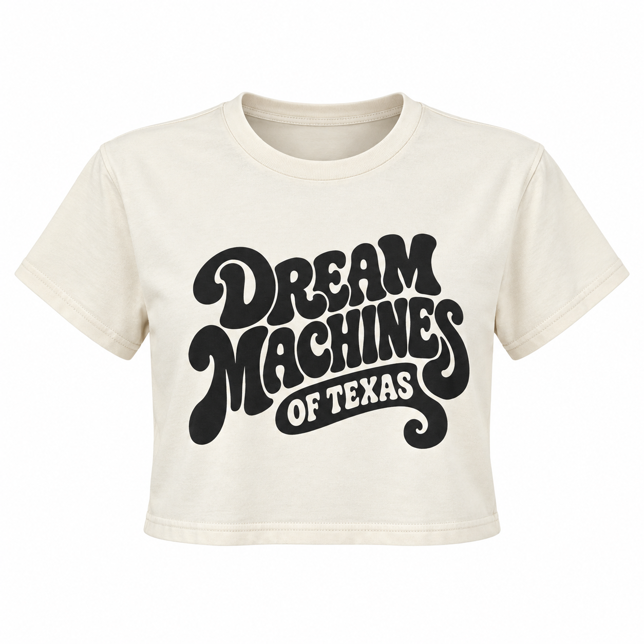 Dream Machines Groovy Logo Women’s Crop Tee