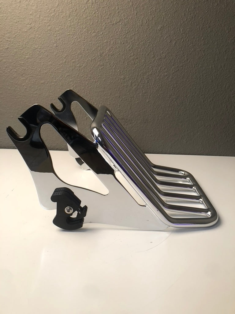 09 - Later Chrome H-D Detachable 2-Up Luggage Rack