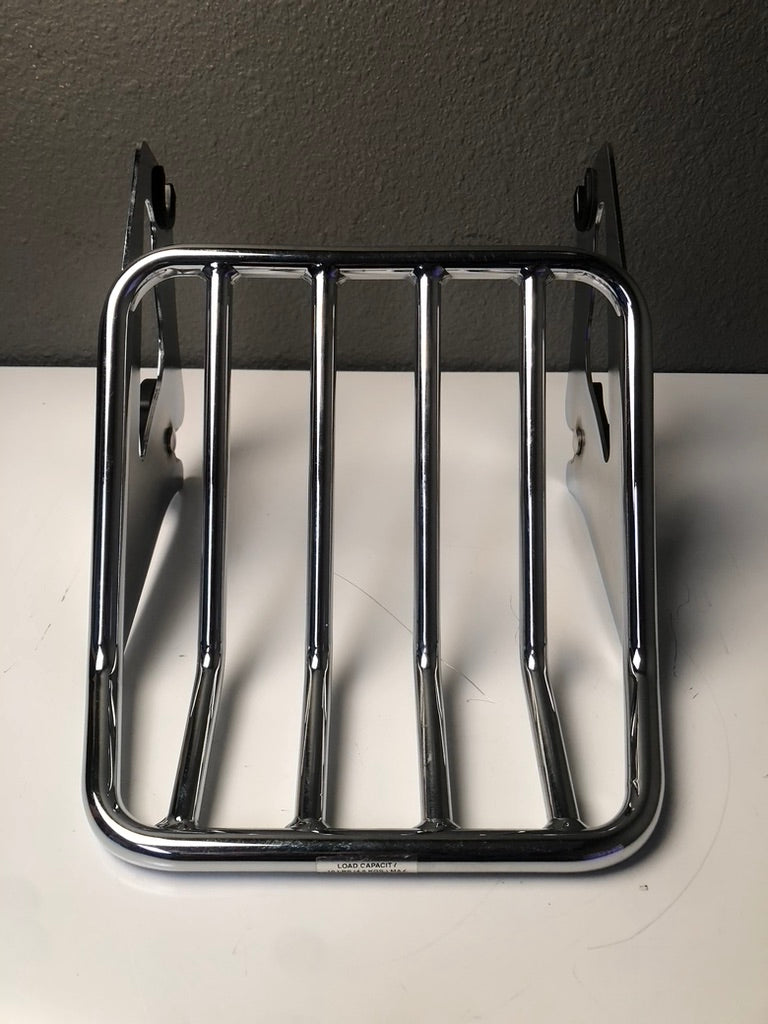 09 - Later Chrome H-D Detachable 2-Up Luggage Rack