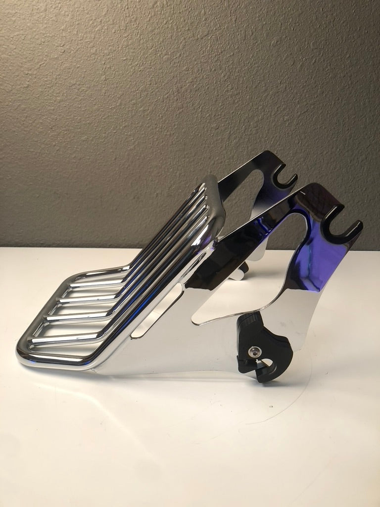 09 - Later Chrome H-D Detachable 2-Up Luggage Rack