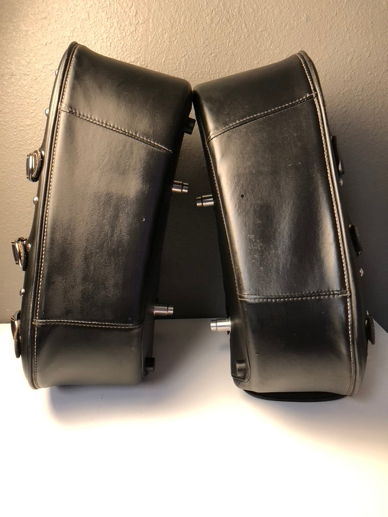 Indian Genuine Leather Quick Detach Saddlebags