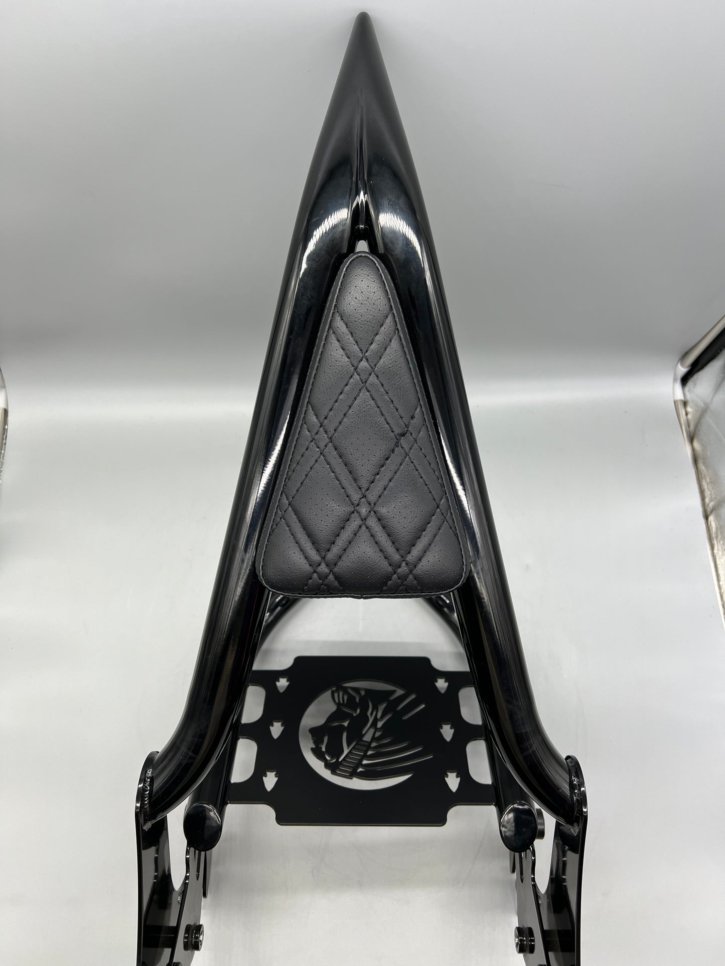 Indian Quick Release Passenger Backrest with Luggage Rack by Siouxicide Choppers