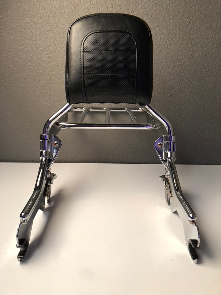 18-Later Detachable Passenger Backrest with Luggage Rack