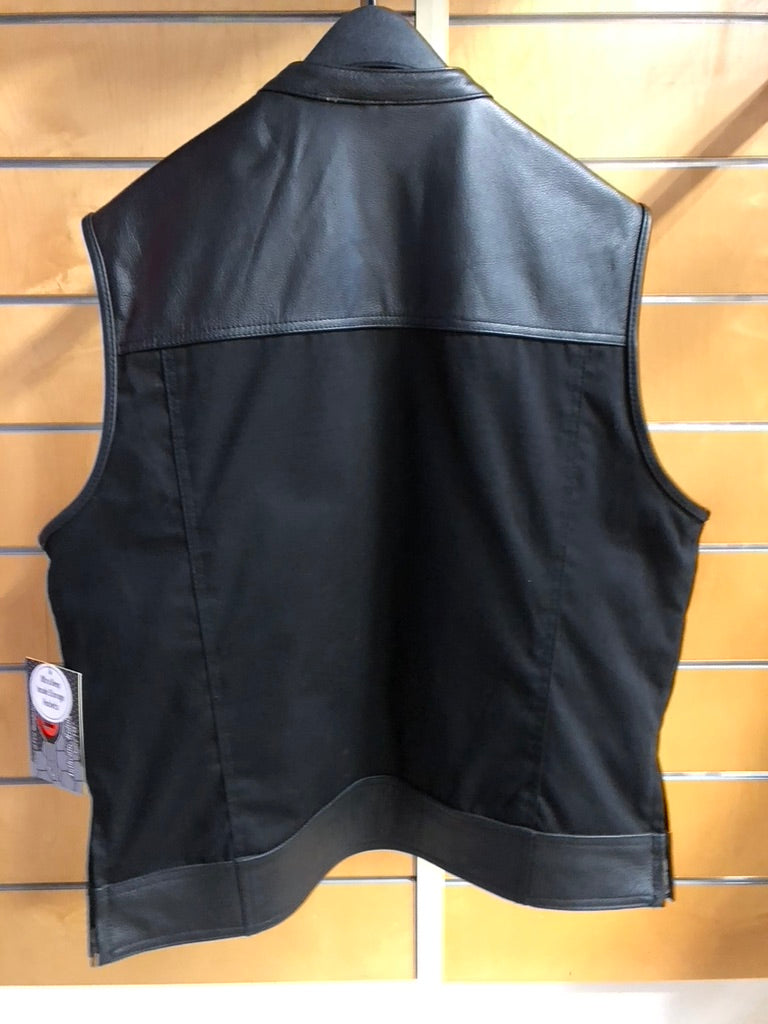 Hideout Men's Leather/Textile Vest | First Manufacturing