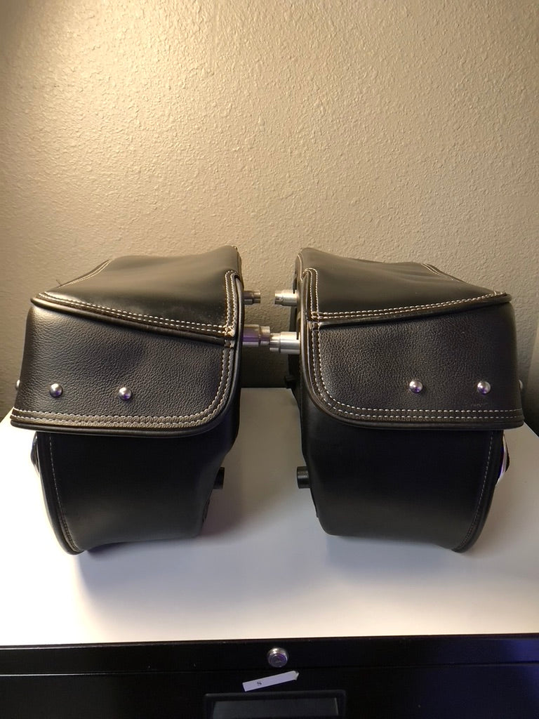 Indian Genuine Leather Quick Detach Saddlebags