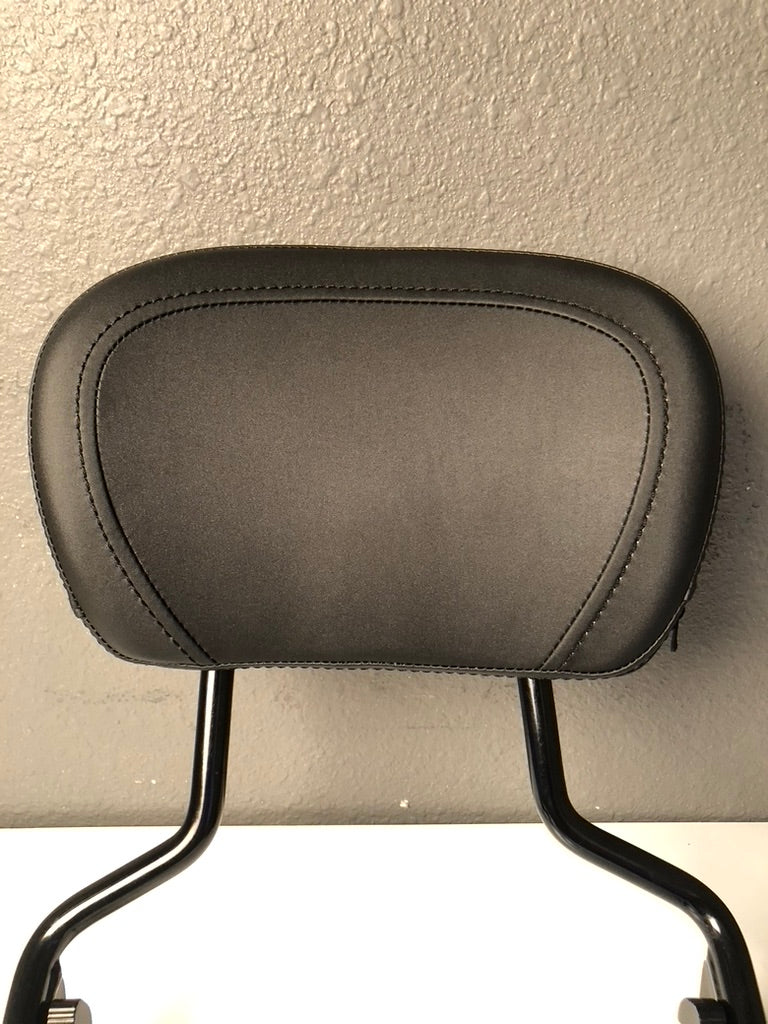 09-Later Black Touring 12" Detachable Passenger Backrest